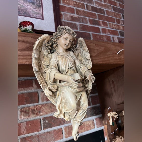 ❤️ Rare Vintage Cherub Angel Wall Candle holder Decor - Picture 4 of 7